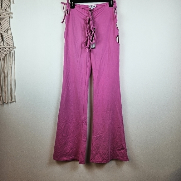 I.Am.Gia Minka Pant In Pink Size Large NWT Stretch Festival Summer NWT - Picture 3 of 9